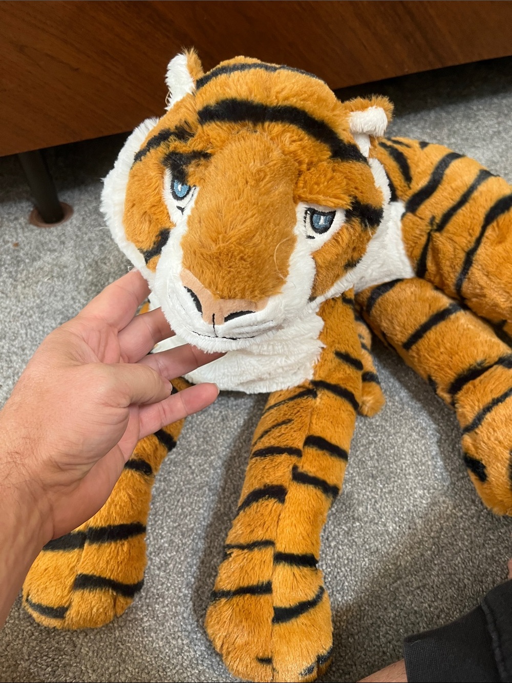 IKEA Orange and White Tiger Plush